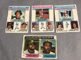 Lot of 4 1974-1976 Topps Baseball LEADERS Cards