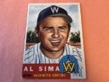 AL SIMA #241 1953 Topps Baseball Hign Number SP