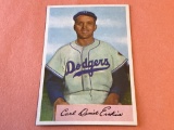 CARL ERSKINE #10 Dodgers 1954 Bowman Baseball Card
