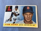 TOM HURD #116 Red Sox 1955 Topps Baseball Card