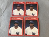 (4) DEION SANDERS 1990 Donruss ROOKIE Cards