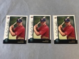 (3) MIKE CUDDYER 1998 Bowman ROOKIE Baseball Cards