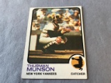 THURMAN MUNSON Yankess 1973 Topps Baseball Card