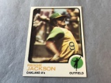 REGGIE JACKSON A's 1973 Topps Baseball Card