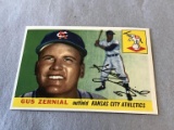 GUS ZERNIAL #110 Athletics 1955 Topps Hign Grade