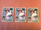 JOHNNY BENCH 1983 Fleer Baseball Cards Lot of 3