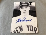 GIL MCDOUGALD Yankees AUTOGRAPH Signed Postcard