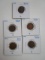 Lot of 5 Indian Head Pennies 1899,1907,1906,1907,