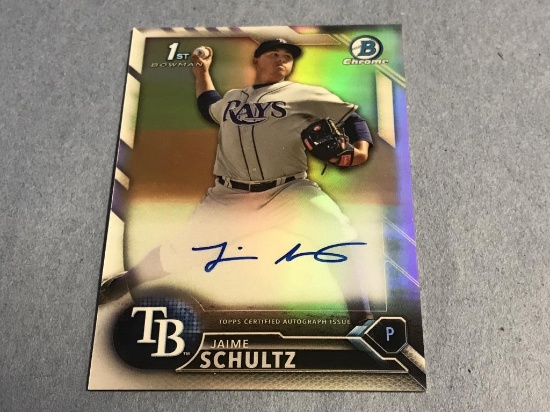 JAIME SCHULTZ 2016 Bowman Chrome Prospect AUTO