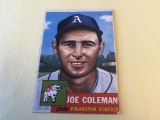 JOE COLEMAN Athletics 1953 Topps Baseball Card