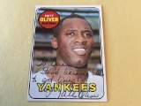 NATE OLIVER Yankees 1969 Topps AUTOGRAPH Card