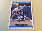 MIKE BRORDICK 1992 Donruss AUTOGRAPH Baseball Card