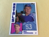 BRET SABERHAGEN 1984 Topps Traded ROOKIE Card