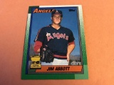 JIM ABBOTT 1990 Topps ROOKIE Baseball Card