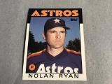 NOLAN RYAN Astros 1986 Topps Baseball Card