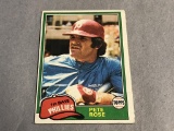 PETE ROSE Reds 1981 Topps Baseball Card