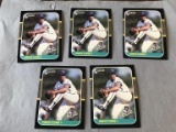 (5) DAVID CONE 1987 Donruss ROOKIE Baseball Cards