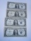 Lot of 4 1 Dollar Silver Certificates 1957 &1957B