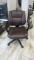 Brown Leather Like Office Chair