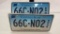 Pair of Matching Connecticut License Plates