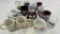 Large Lot of Coffee Mugs, Soup Mug & 2 Glasses