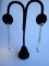 Set of 925 Silver Dangle Earrings 5.8g total