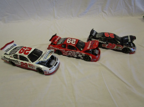 Kevin Harvick Lot of 3  1:24 scale Die Cast Cars