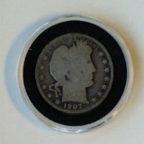 1907 Barber Silver Half Dollar