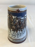 Budweiser Clydesdale Holiday Stein 1989