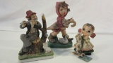 Lot of 3 Vintage Figurines, Incl. Odell