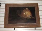 Martin E Solberg Mountain Lion Print Signed