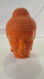 Orange Buddha Head Decor