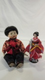 Lot of 2 Asian Porcelain Dolls