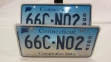 Pair of Matching Connecticut License Plates