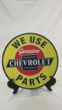 Chevrolet Parts Metal Repop Sign