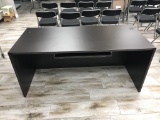 Large Office Desk with Keyboard Tray