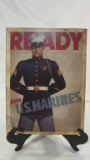 Marines Metal Repop Sign