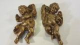 Set of 2 Baby Angels Wall Decor