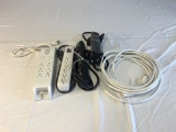 Lot of 4 power strips & 1 extension cord