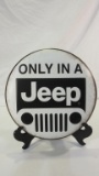 Jeep Metal Repop Button Sign