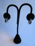 Set of 925 Silver Hoop Earrings 7.5g
