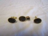 VTG Emmons Cufflinks & Tie Clip Set