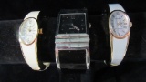 Lot of 3 Ladies Wrist Watches, Incl. 2 Unitrons