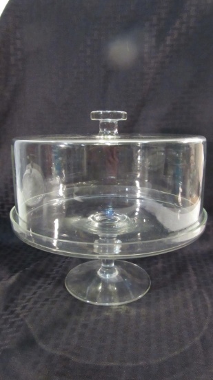 Glass Pedestal Cake Stand