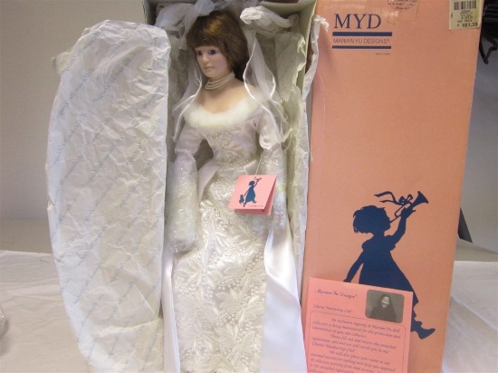 Marian Yu Design 20" Porcelain " Bride Doll " New