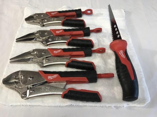 Lot of 4 Milwaukee Torque Lock Locking Pliers