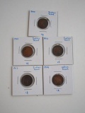 Lot of 5 Indian Head Pennies 1900,1903,1901,1903,