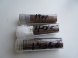 Lot of 2 1/2 Rolls of Pennies 1940's,1936S, & 1937