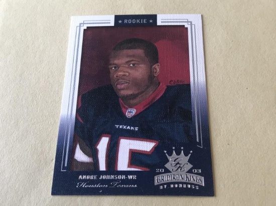 ANDRE JOHNSON 2003 Donruss Gridiron Kings ROOKIE