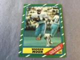 WARREN MOON Oilers 1986 Topps Football Card